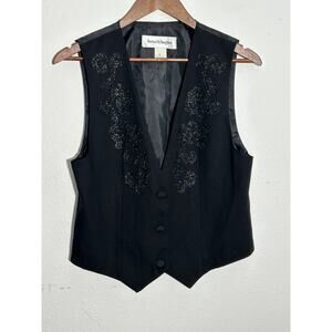 Vintage 90’s Norton McNaughton beaded vest 6